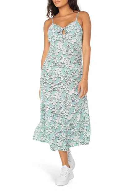 Roxy Starry Eyes Midi Dress In Aquifer Solid