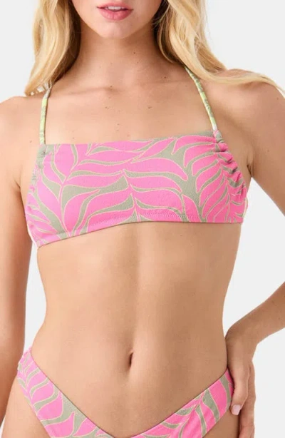 Roxy Stay Wild Bikini Top In Pink