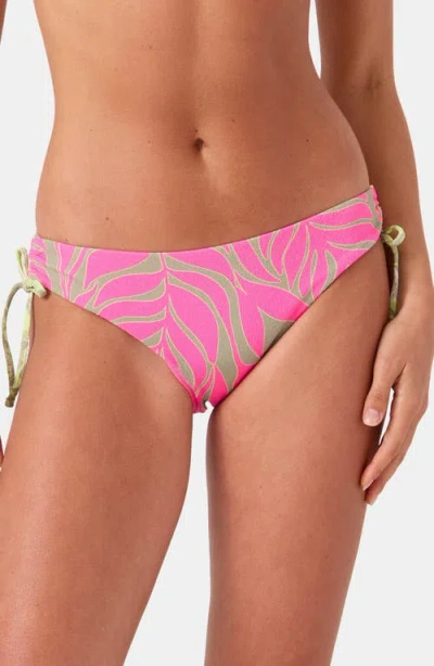 Roxy Stay Wild Hipster Bikini Bottoms In Pink