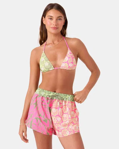 Roxy Stay Wild No Bad Waves Boardshort In Pink