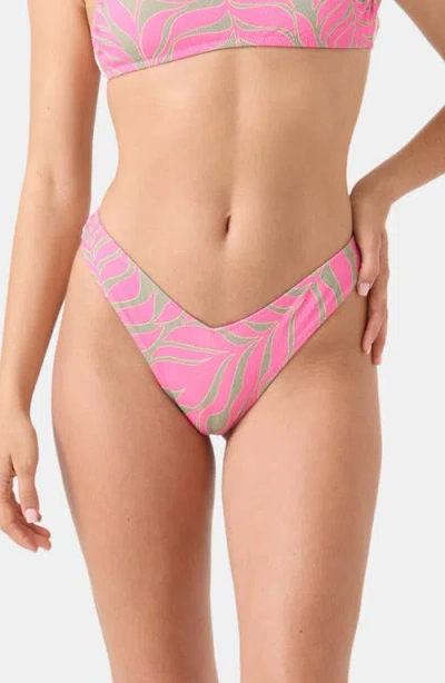 Roxy Stay Wild V Bikini Bottoms In Pink