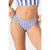 Roxy Stripe Out Lace Hipster Full Bikini Bottom In Blue