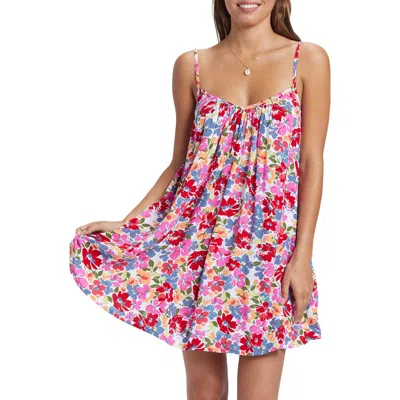 Roxy Summer Adventures Floral Cover-up Dress In Bloomin Babe