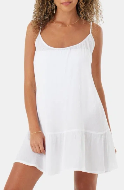 Roxy Summer Fling Mini Cover-up Sundress In White