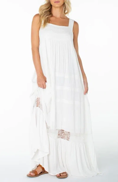 Roxy Summer Wind Maxi Dress In White