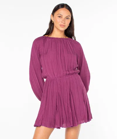Roxy Sun Seeker Mini Dress In Purple
