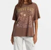 Roxy Sunny Days Oversized Boyfriend T-shirt In Root Beer In Brown