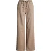 Roxy Sunset Dream Twill Wide Leg Pants In Amphora