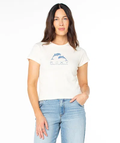 Roxy Juniors' Sunset Dreams 90s Cotton Baby T-shirt In White