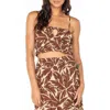 Roxy Sunset Mist Ii Shirred Crop Camisole