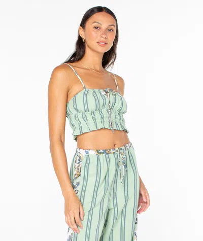 Roxy Sunset Mist Ii Top In Green