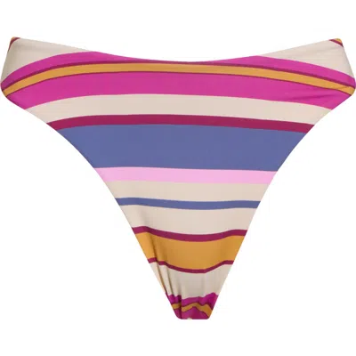 Roxy Sunset Swells Cheeky Bikini Bottoms In Multi