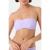 Roxy Sunshine State Of Mind Reversible Bandeau Bikini Top In Purple