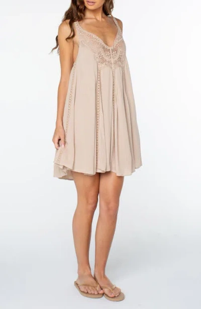 Roxy Sunswept Minidress In Neutral
