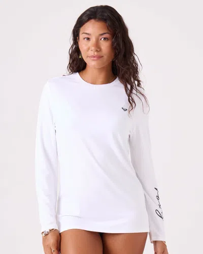 Roxy Surf City Warm Shirt Rashguard In White