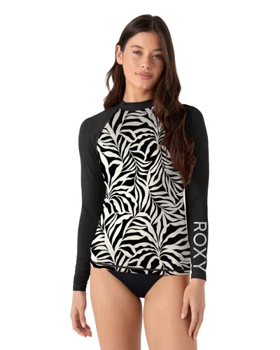 Roxy Surfer's Paradise Rashguard In Black