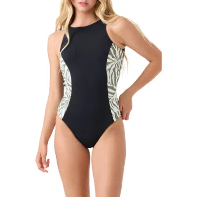 Roxy Surfers Paradise Open Back One-piece Swimsuit In Black
