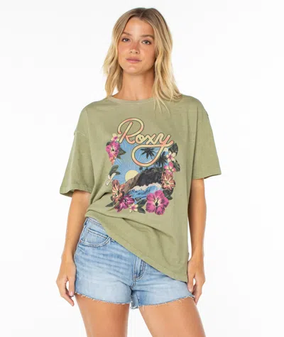 Roxy Surfin Tee In Green