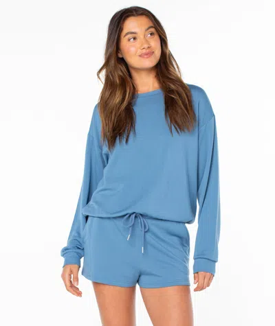 Roxy Surfing By Moonlight Crewneck In Blue
