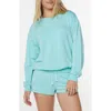 Roxy Surfing By Moonlight Embroidered Graphic Sweatshirt In Blue