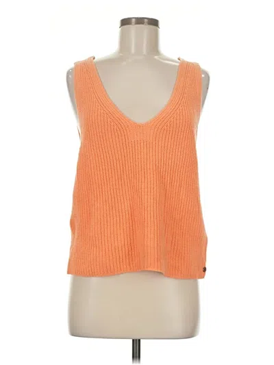 Pre-owned Roxy Sweater Vest In Orange