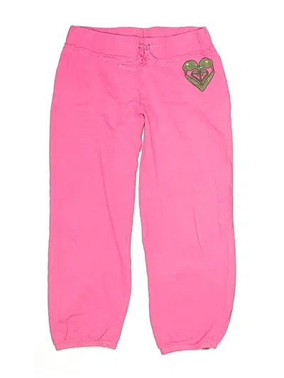 Pre-owned Roxy Kids' Sweatpants In Pink