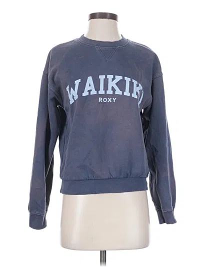 Pre-owned Roxy Sweatshirt In Blue