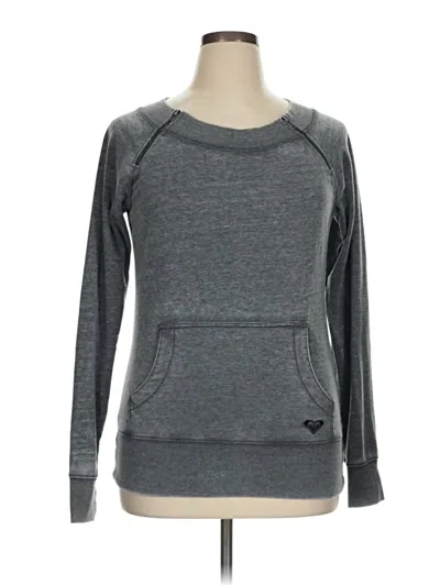 Pre-owned Roxy Sweatshirt In Gray
