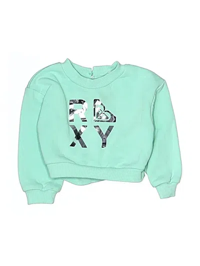 Pre-owned Roxy Kids' Sweatshirt In Green