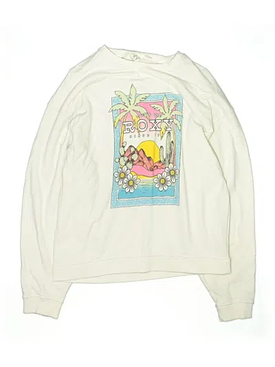 Pre-owned Roxy Kids' Sweatshirt In Ivory