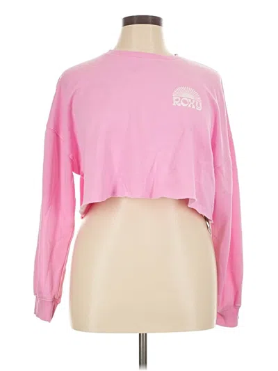 Pre-owned Roxy Sweatshirt In Pink