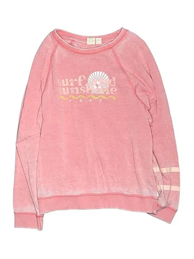 Pre-owned Roxy Kids' Sweatshirt In Pink