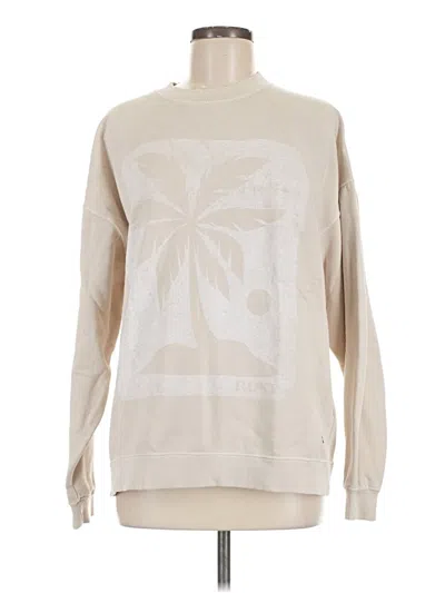 Pre-owned Roxy Sweatshirt In Tan