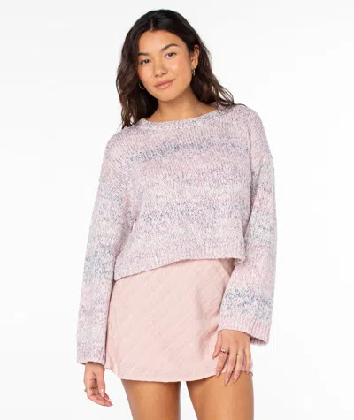 Roxy Swell Season Sweater In Purple