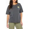 Roxy Swell Seeker Oversize Graphic T-shirt In Gray