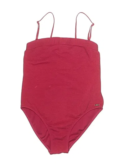 Pre-owned Roxy Swimsuit Bottoms In Burgundy