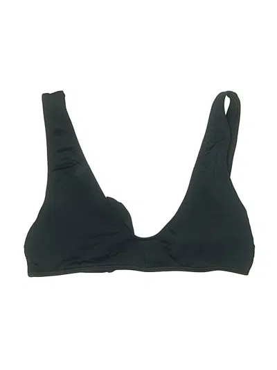 Pre-owned Roxy Swimsuit Top Black Solid Pattern Swimwear