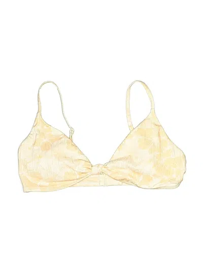 Pre-owned Roxy Swimsuit Top Gold Swimwear