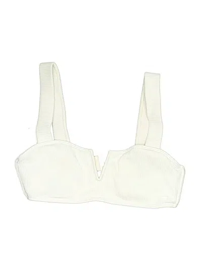 Pre-owned Roxy Swimsuit Top Ivory Swimwear