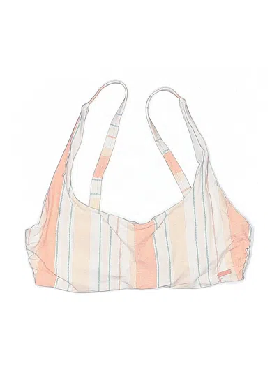 Pre-owned Roxy Swimsuit Top Ivory Swimwear In White