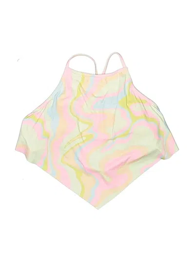 Roxy Swimsuit Top Pink Tie-dye Pattern Swimwear In Multi