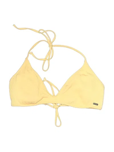 Pre-owned Roxy Swimsuit Top Yellow Swimwear