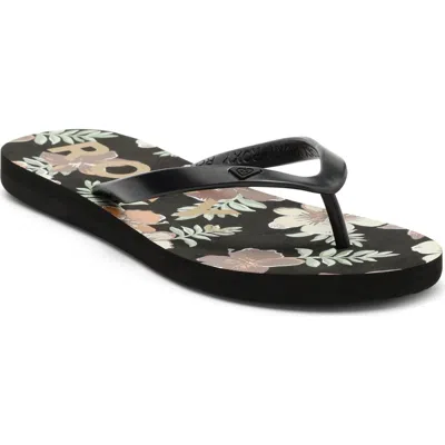 Roxy Tahiti Vii Flip Flop In Black