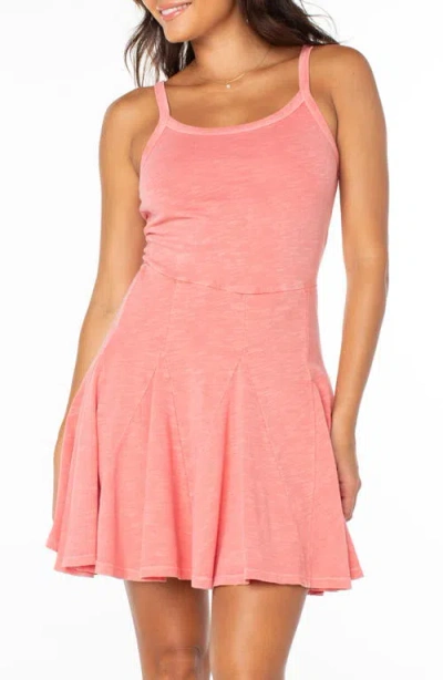 Roxy Take You There Cotton Minidress In Pink