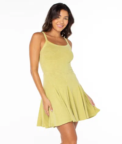 Roxy Take You There Cotton Minidress In Green