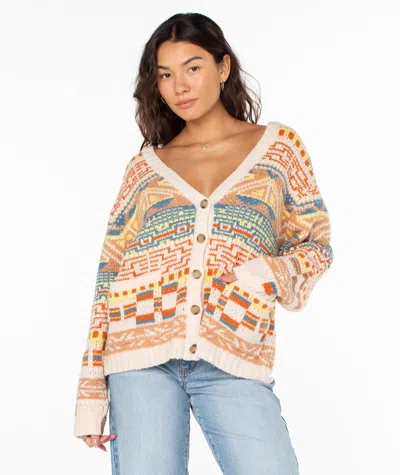 Roxy Tamarindo Cardigan In Brown