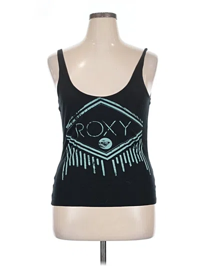 Pre-owned Roxy Tank Top Black Halter Neckline Tops