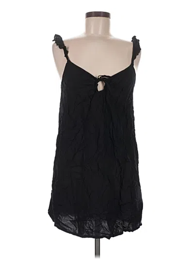 Pre-owned Roxy Tank Top Black Strapless Neckline Tops