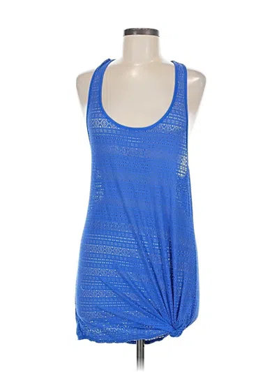 Pre-owned Roxy Tank Top Blue Halter Neckline Tops