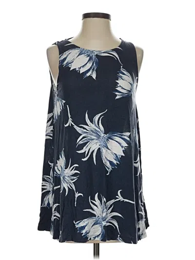 Pre-owned Roxy Tank Top Blue Halter Neckline Tops